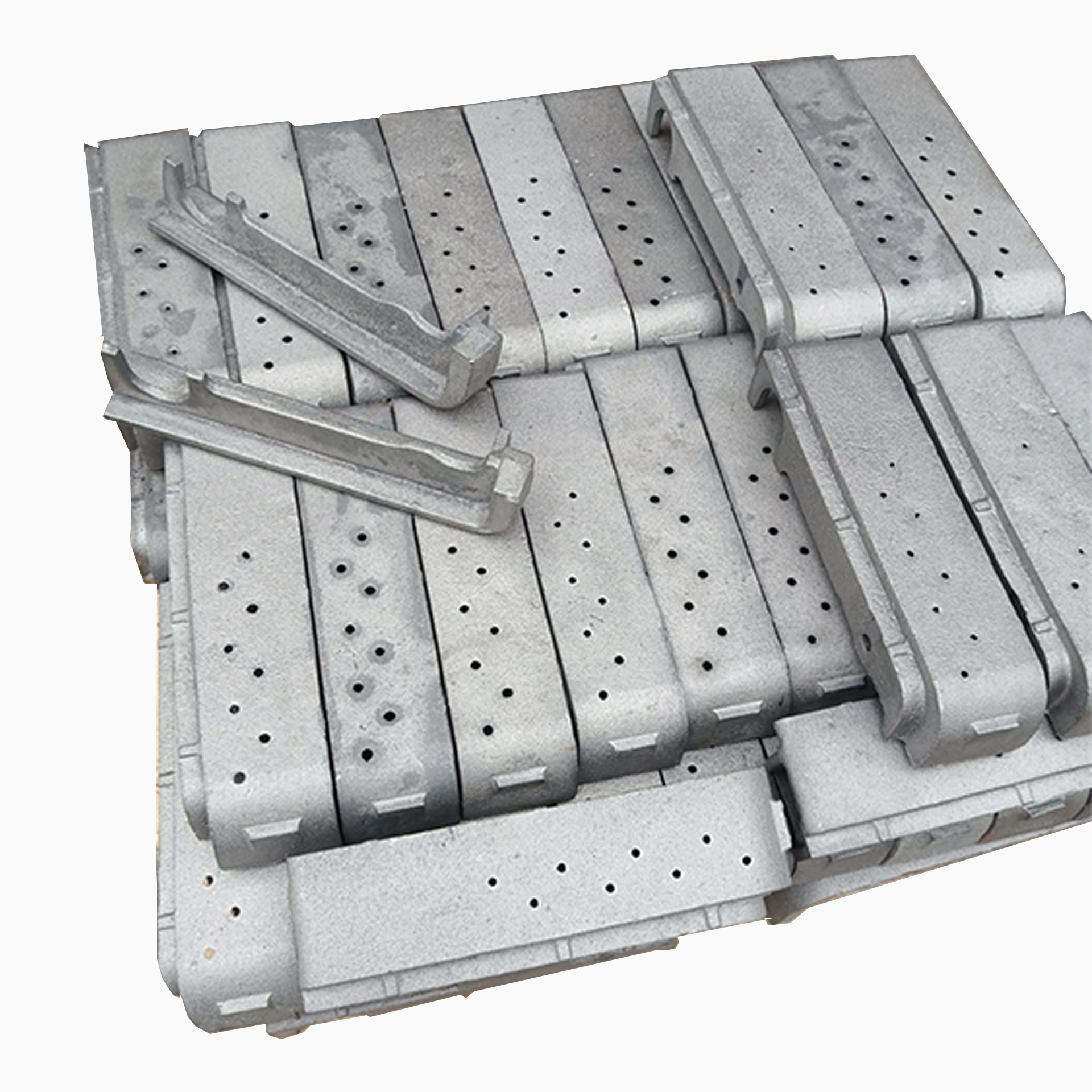 Hydraulic swing reciprocating grate chain grate cast steel cast iron Ma steel 450mm biomass sawdust particle combustion garbage incineration special parallel reciprocating grate boiler accessories