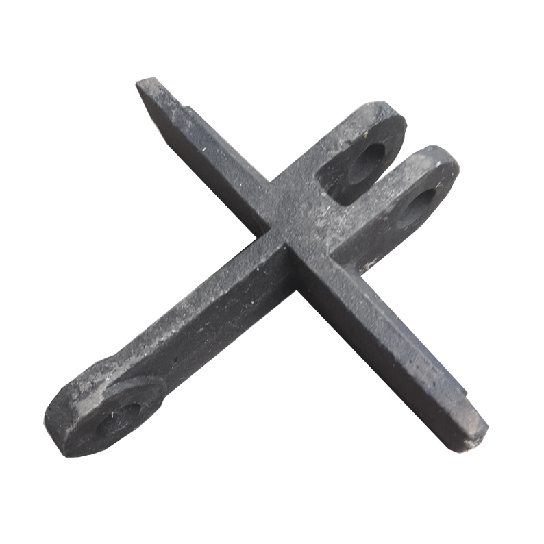 Precision Casting Cross Scraper Chain Link Slag Remover Maintenance Frame Chain Cross Scraper Cast Steel Scraper Is Durable After Grinding