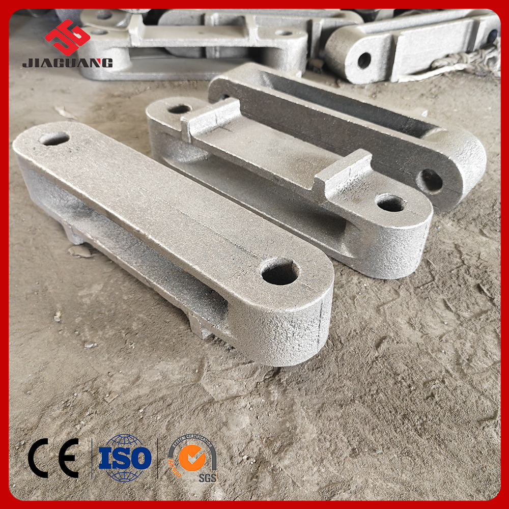 China made high precision boiler auxiliary parts cast steel/cast iron slag remover plate chain
